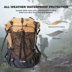 Large-capacity Hiking Backpack, Outdoor Lightweight & Waterproof Daypack, 30-35L